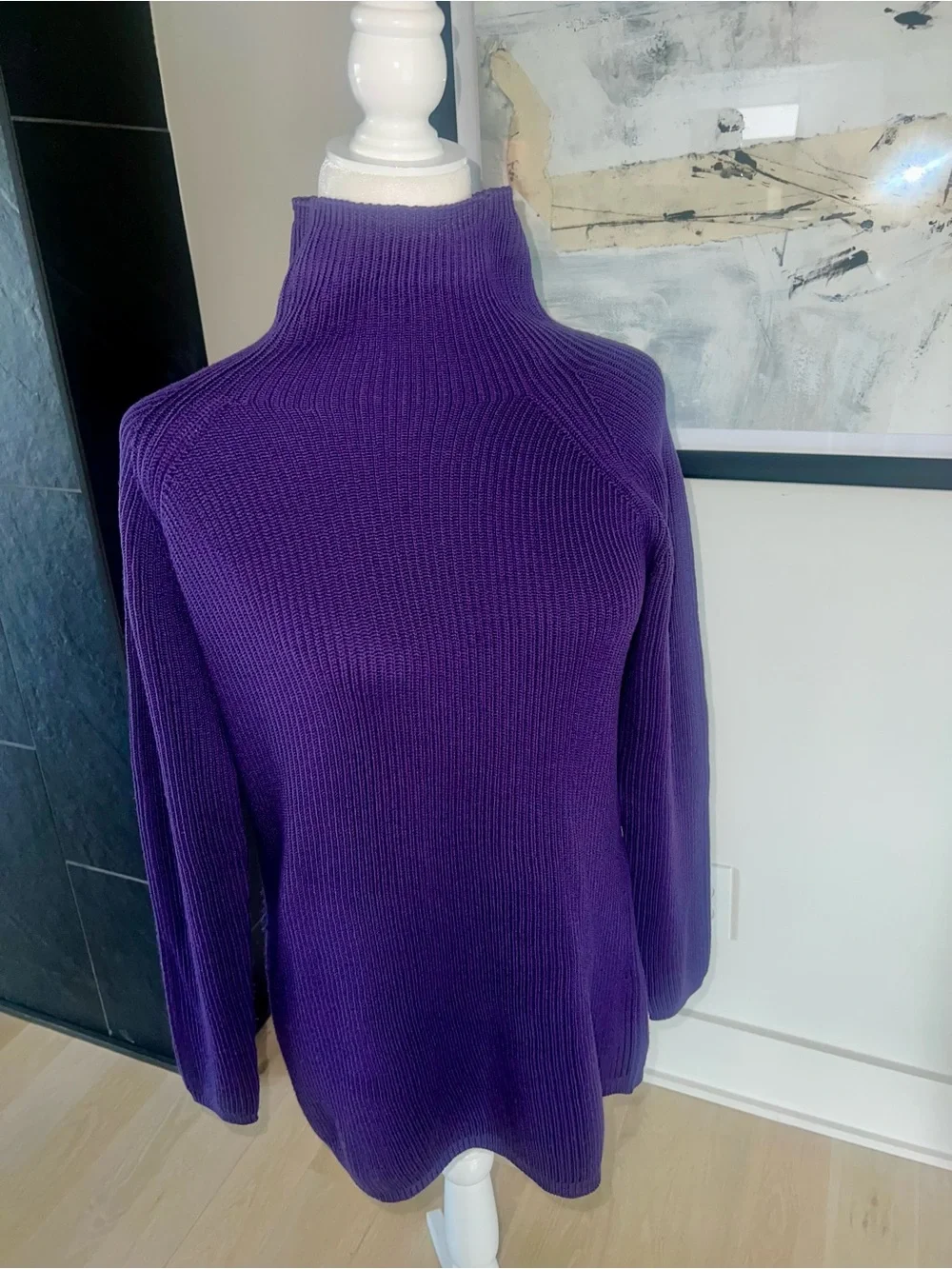 MAX MARA Purple Ribbed Two Piece Skirt Set-LIKE NEW